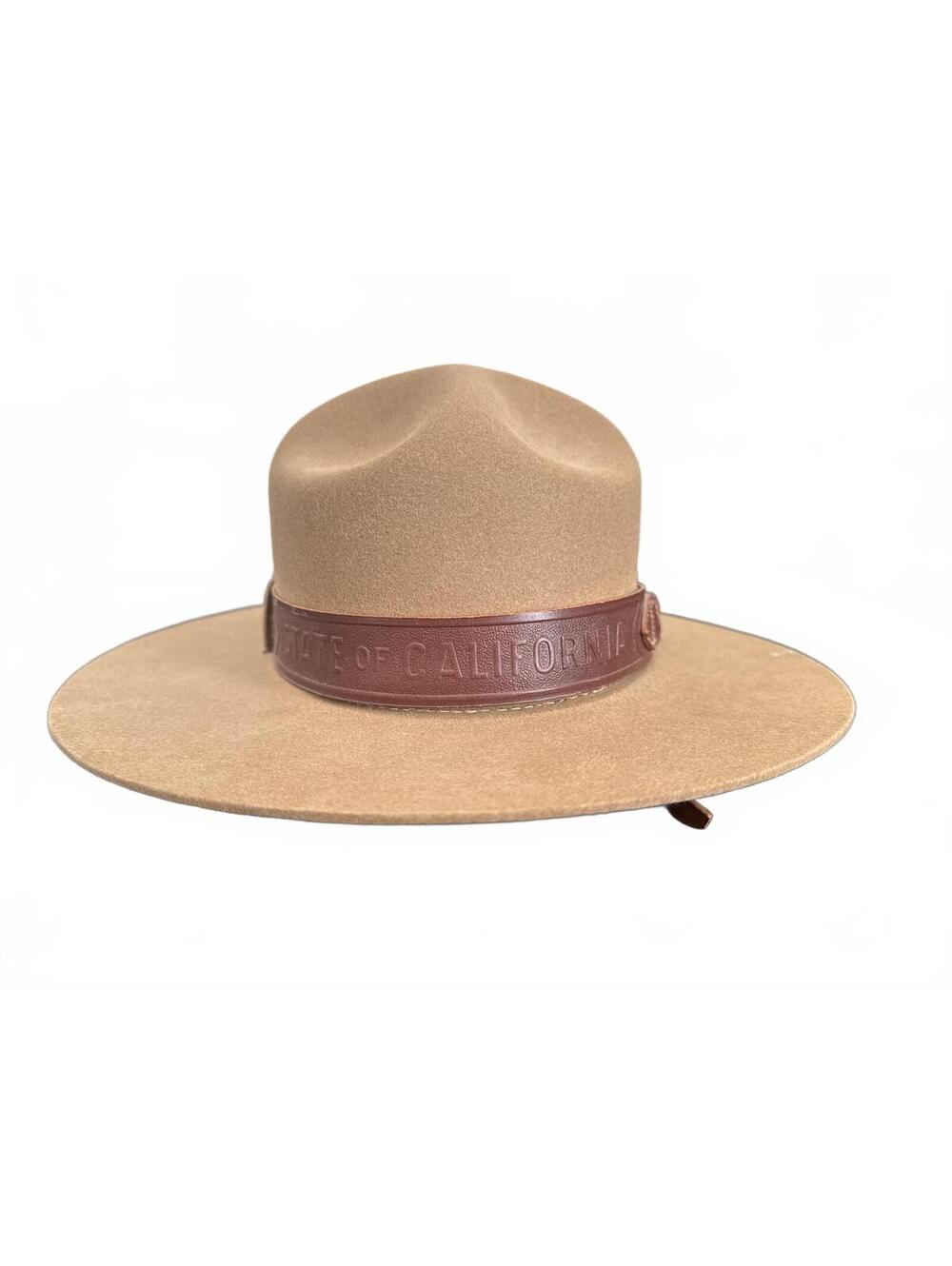 Genuine Vintage California State Parks Ranger Hat Stetson Campaign Nutria